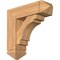 Ekena Millwork Merced Arts and Crafts Smooth Bracket w/ Offset Brace, Western Red Cedar, 7 1/2"W x 24"D x 24"H BKT0806X24X24MRC03SWR - alternate 1